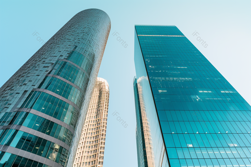 简约商务广角城市建筑摩天大楼摄影作品,高清,摄影图,摄影图片,图片大全,摄影图免费下载